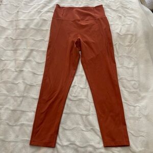 Girlfriend Collective Compressive High Rise Shorts Medium Burnt Orange